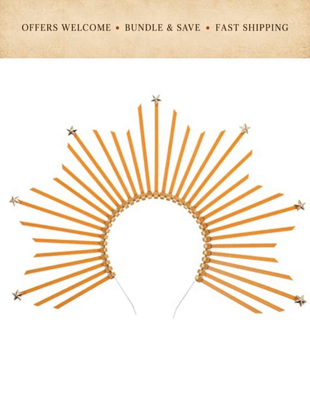 Beaupretty Plastic Greek Goddess Headband Sunburst Crown Cosplay